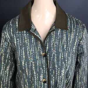 Bette & court olive trim, grn/brn fleece lined jkt